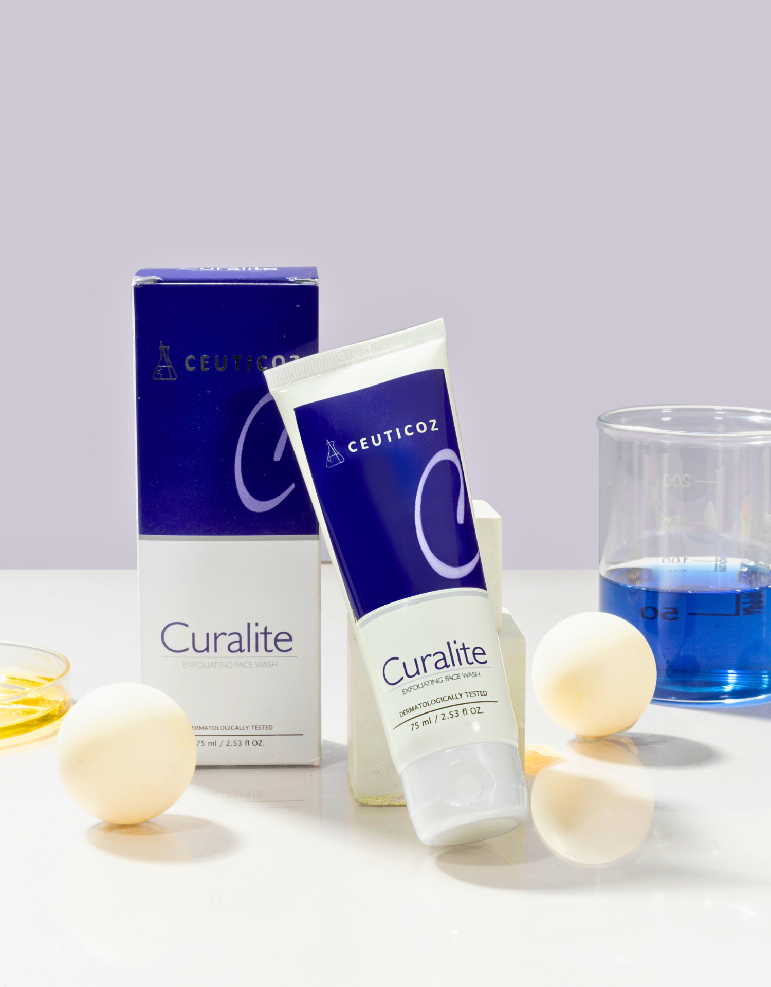 CURALITE - Exfoliating Face Wash - Net Wt. - 75 Ml