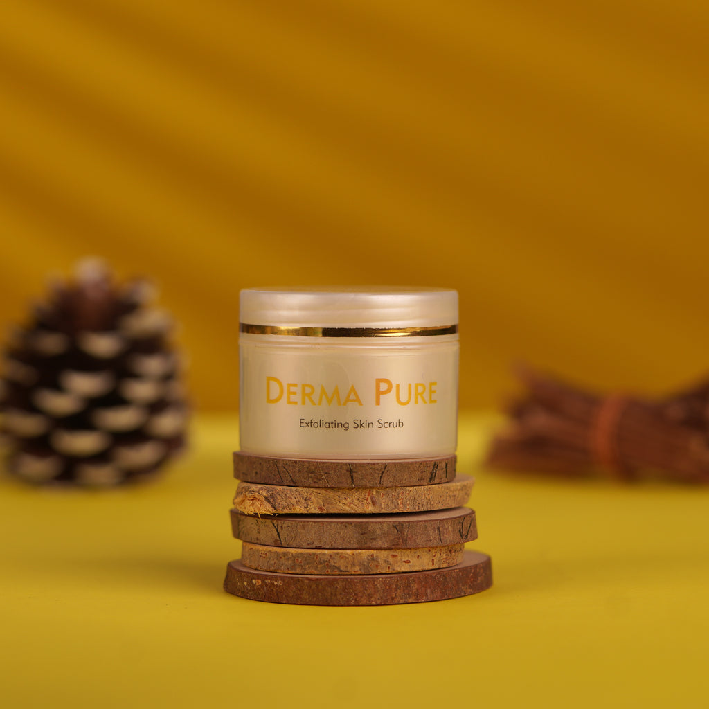 DERMA PURE — Exfoliating Skin Scrub - Net Wt. - 30 Grm