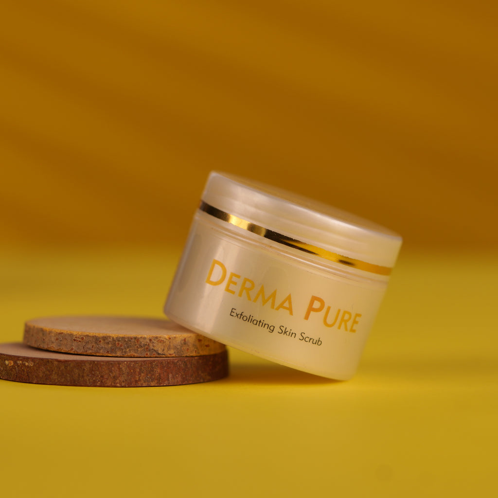 DERMA PURE — Exfoliating Skin Scrub - Net Wt. - 30 Grm