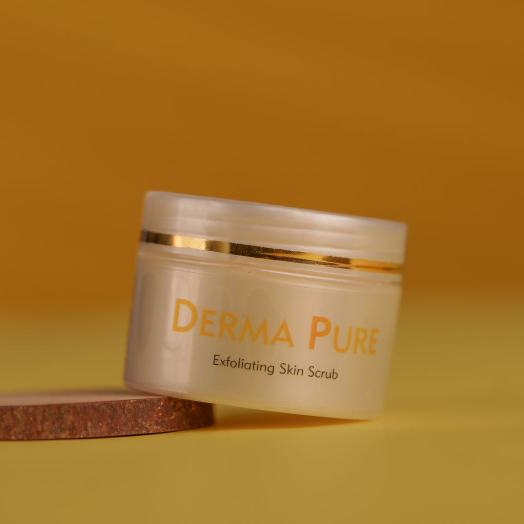 DERMA PURE — Exfoliating Skin Scrub - Net Wt. - 30 Grm