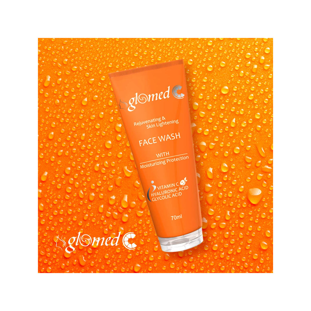 GLOMED C - Rejuvenating Skin Lightening Face Wash - Net Wt. - 70 Ml