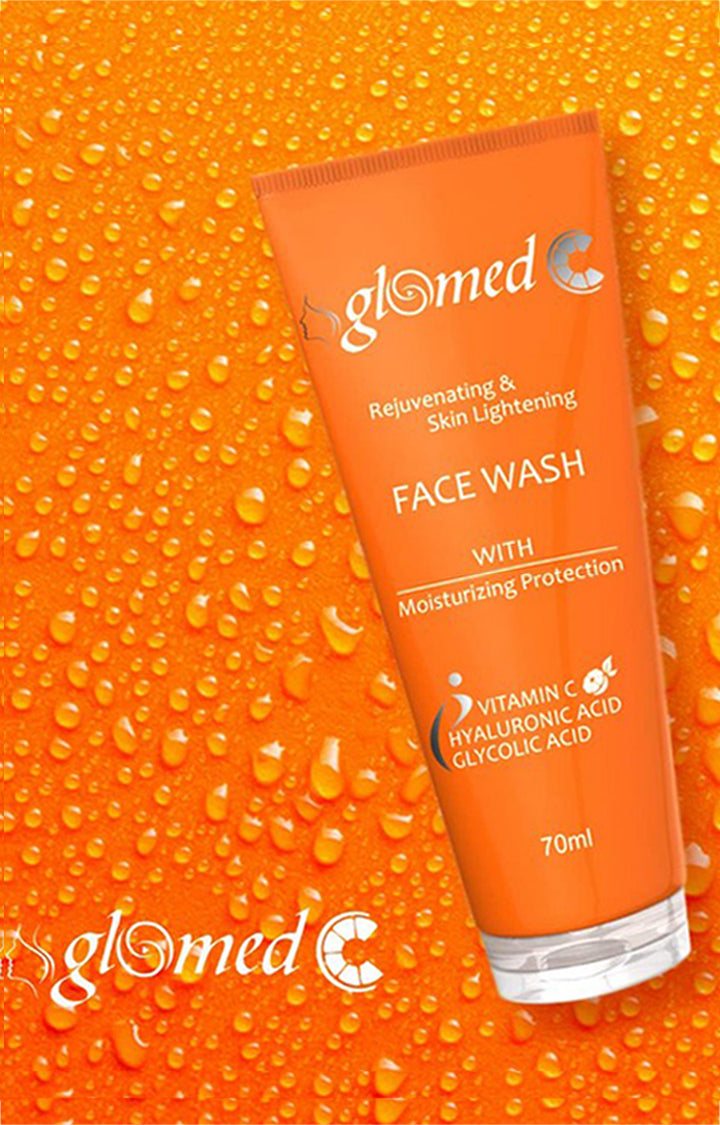 GLOMED C - Rejuvenating Skin Lightening Face Wash - Net Wt. - 70 Ml
